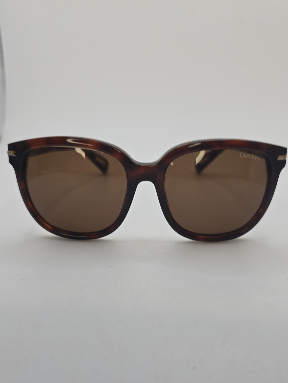 Lanvin Tortoiseshell Frame Sunglasses with Brown Lenses